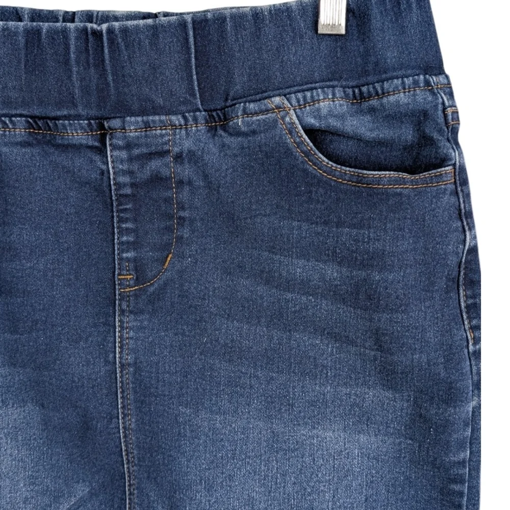Be-Girl Denim Pull-On Pencil Skirt Medium Wash, Size Large - Picture 2 of 5